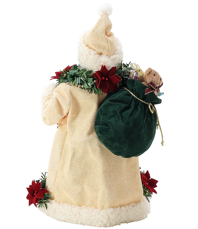 Possible Dreams Department 56 Exclusive Old World Poinsettia African American Santa Figurine