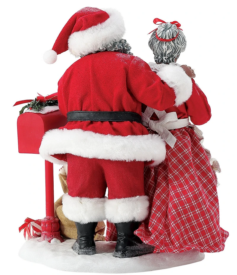 Possible Dreams African American Santa & Mrs. Claus More Letters Figurine
