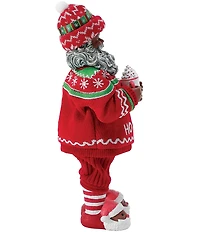 Possible Dreams Cozy African American Santa Claus Figurine