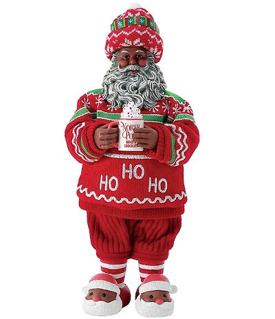 Possible Dreams Cozy African American Santa Claus Figurine
