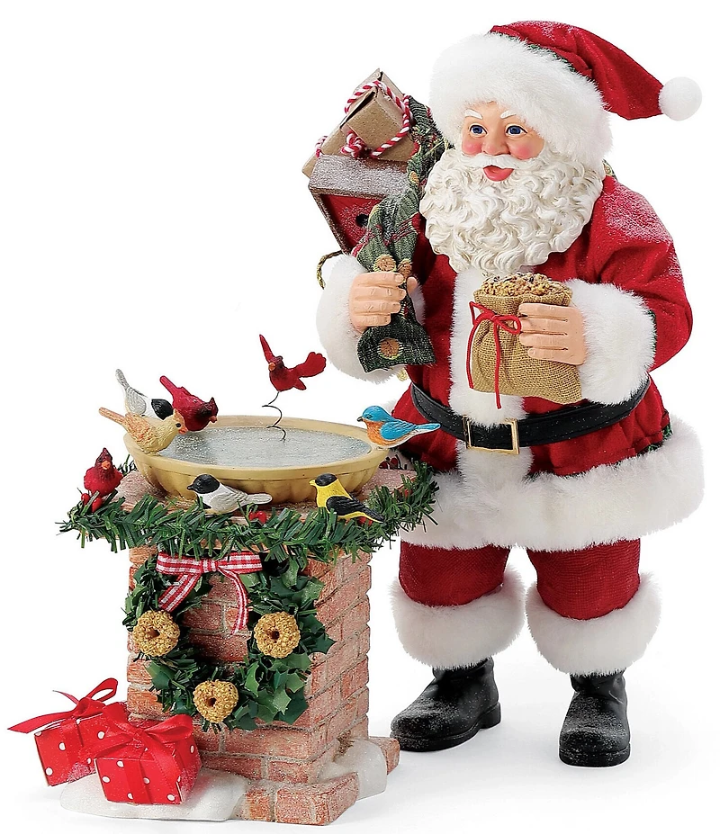 Possible Dreams Santa Bird Bath Figurine