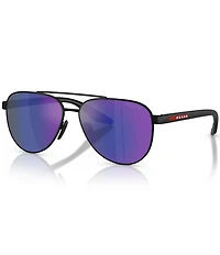 Prada Men's Linea Rossa 58mm Aviator Sunglasses