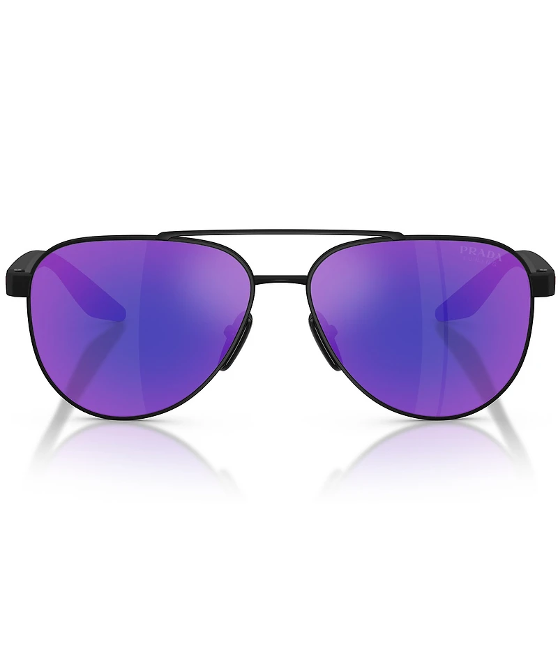 Prada Men's Linea Rossa 58mm Aviator Sunglasses