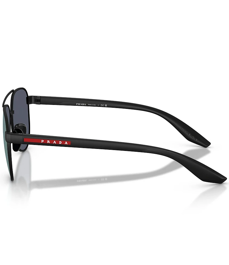 Prada Men's Linea Rossa 58mm Aviator Sunglasses