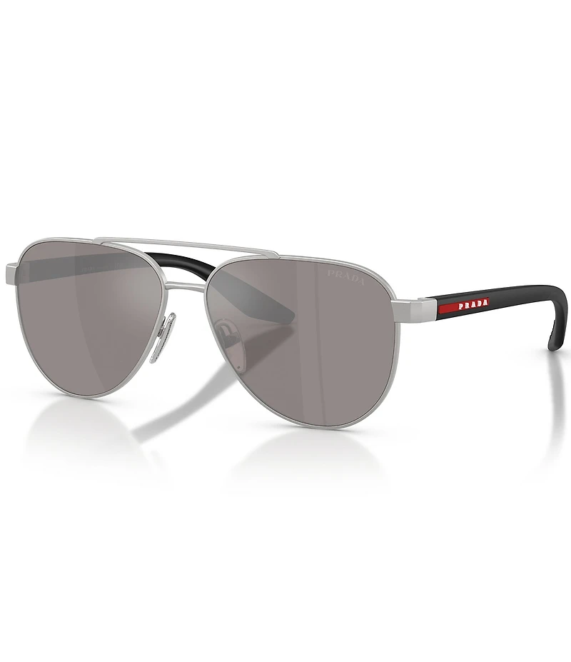 Prada Men's Linea Rossa 58mm Aviator Sunglasses