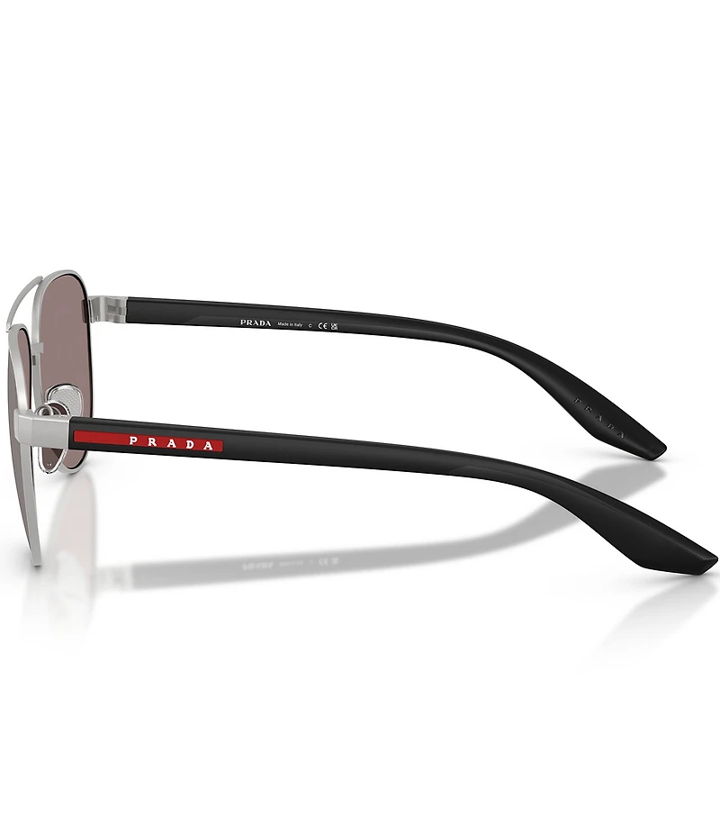 Prada Men's Linea Rossa 58mm Aviator Sunglasses