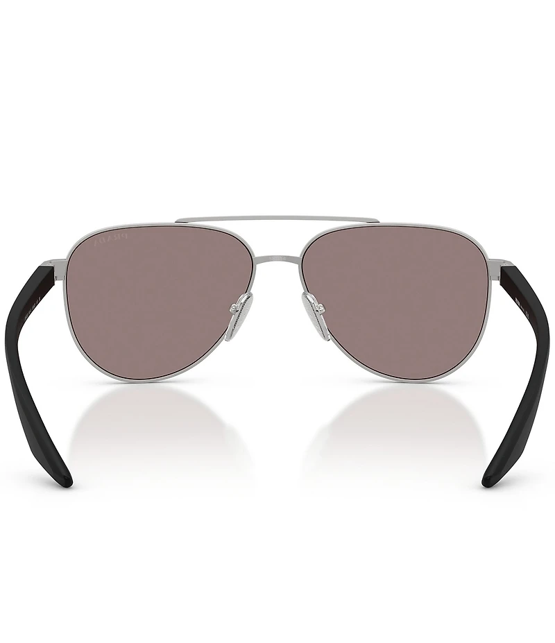 Prada Men's Linea Rossa 58mm Aviator Sunglasses