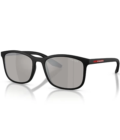 Prada Men's Linea Rossa PS 56mm Square Sunglasses