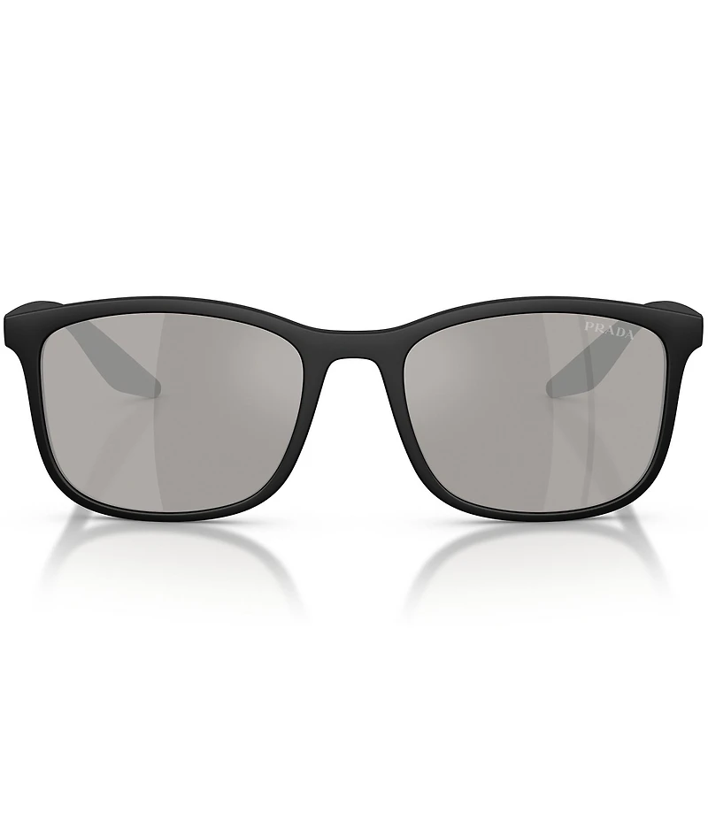 Prada Men's Linea Rossa PS 56mm Square Sunglasses