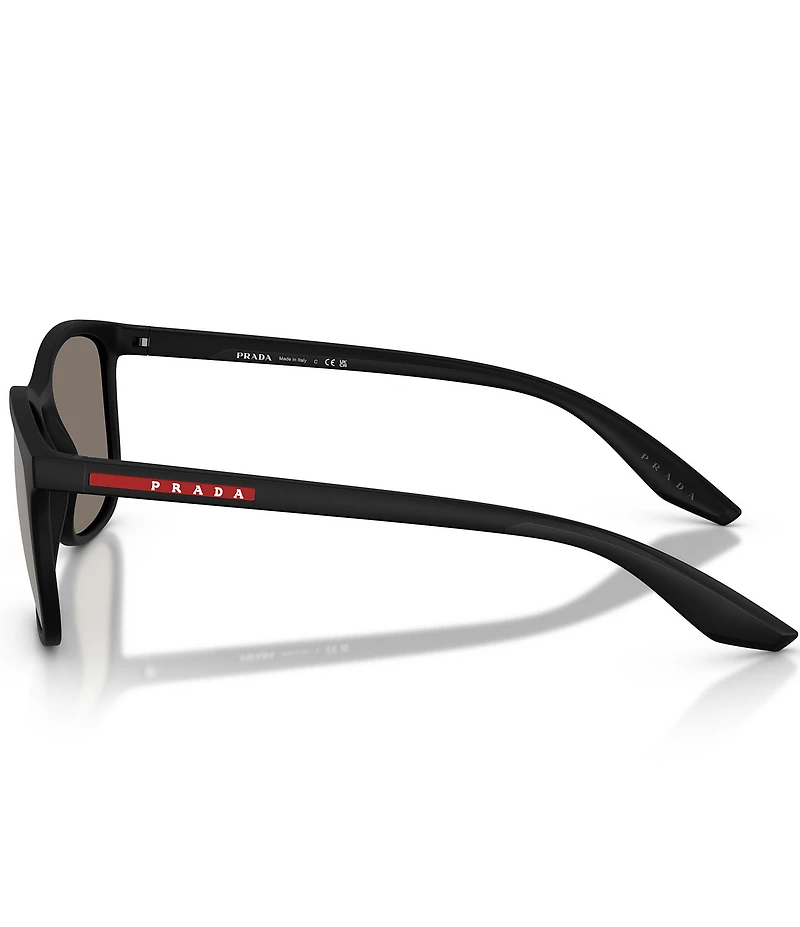 Prada Men's Linea Rossa PS 56mm Square Sunglasses
