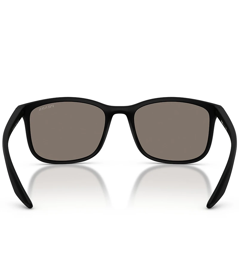 Prada Men's Linea Rossa PS 56mm Square Sunglasses
