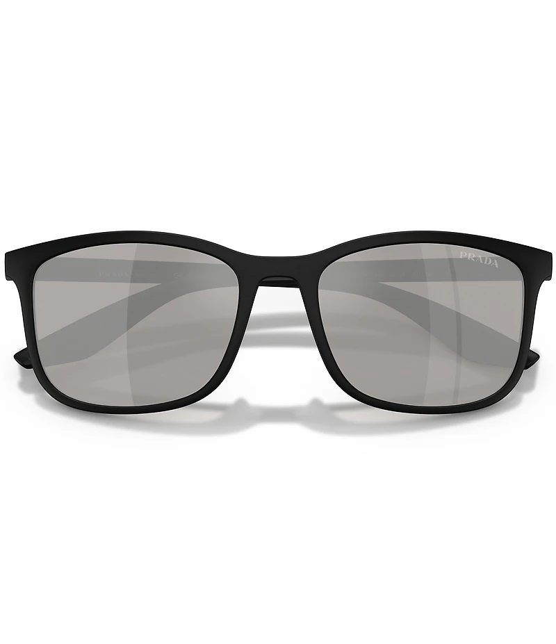 Prada Men's Linea Rossa PS 56mm Square Sunglasses