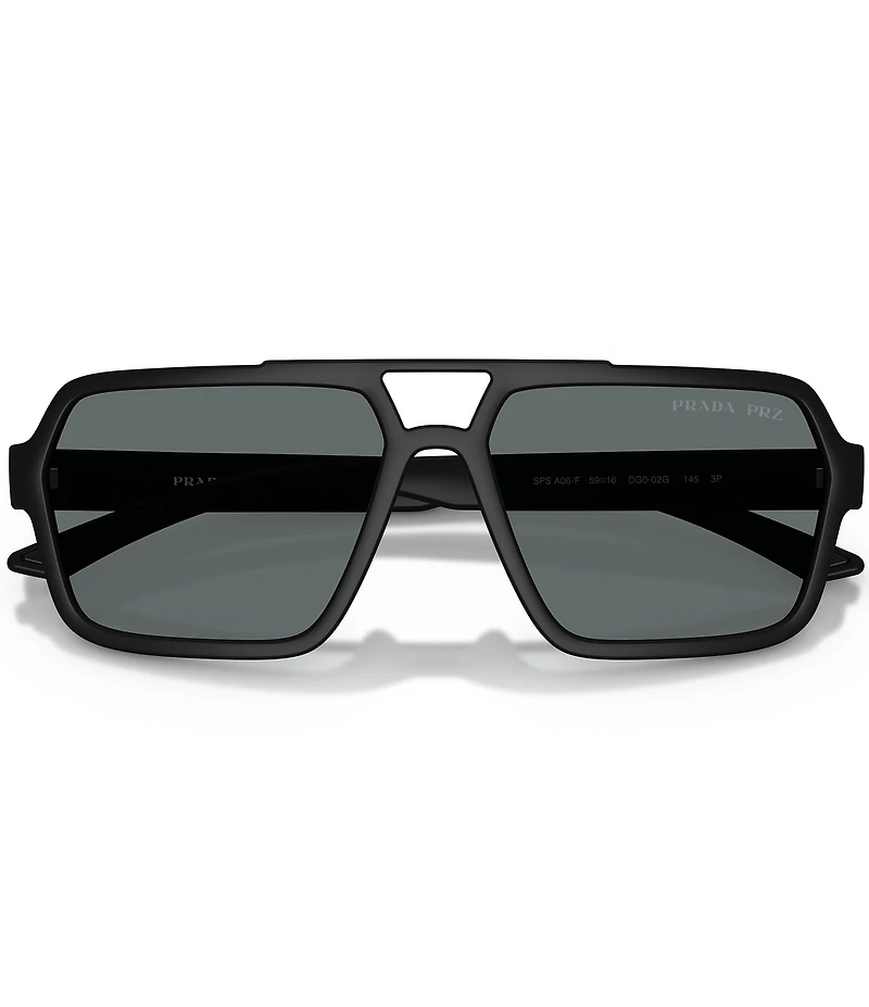 Prada Men's Linea Rossa PS 59mm Polarized Pilot Sunglasses