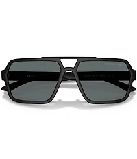 Prada Men's Linea Rossa PS 59mm Polarized Pilot Sunglasses