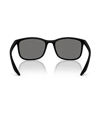 Prada Men's Linea Rossa PS A08S 56mm Polarized Rectangle Sunglasses