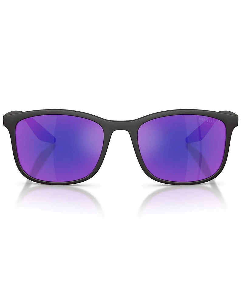 Prada Men's Linea Rossa PS A08S 56mm Rectangle Sunglasses