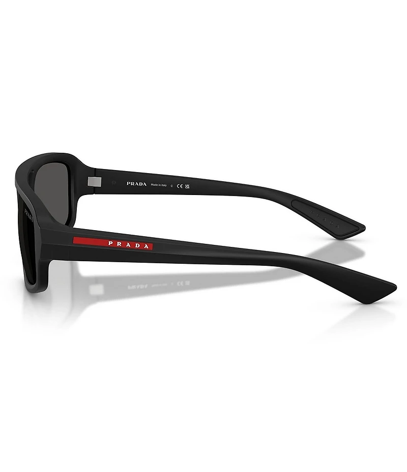 Prada Men's Linea Rossa PS B11SU 57mm Geometric Sunglasses
