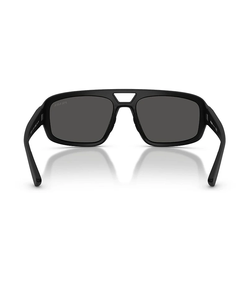 Prada Men's Linea Rossa PS B11SU 57mm Geometric Sunglasses