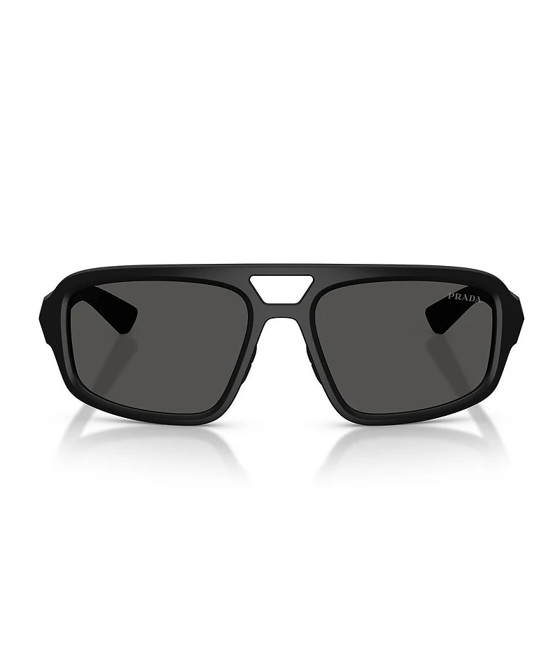 Prada Men's Linea Rossa PS B11SU 57mm Geometric Sunglasses