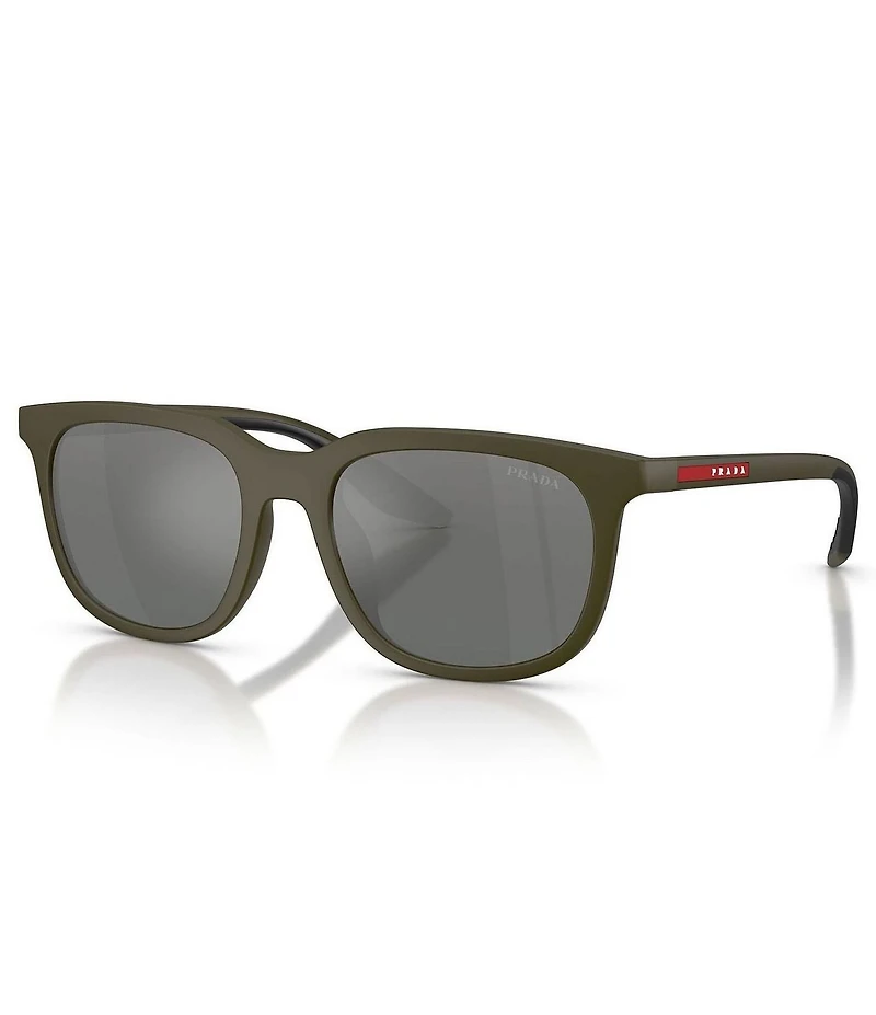 Prada Men's Linea Rossa PSB09SU 54mm Rectangle Sunglasses