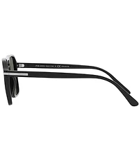 Prada Men's PR 20YS 55mm Pilot Polarized Sunglasses