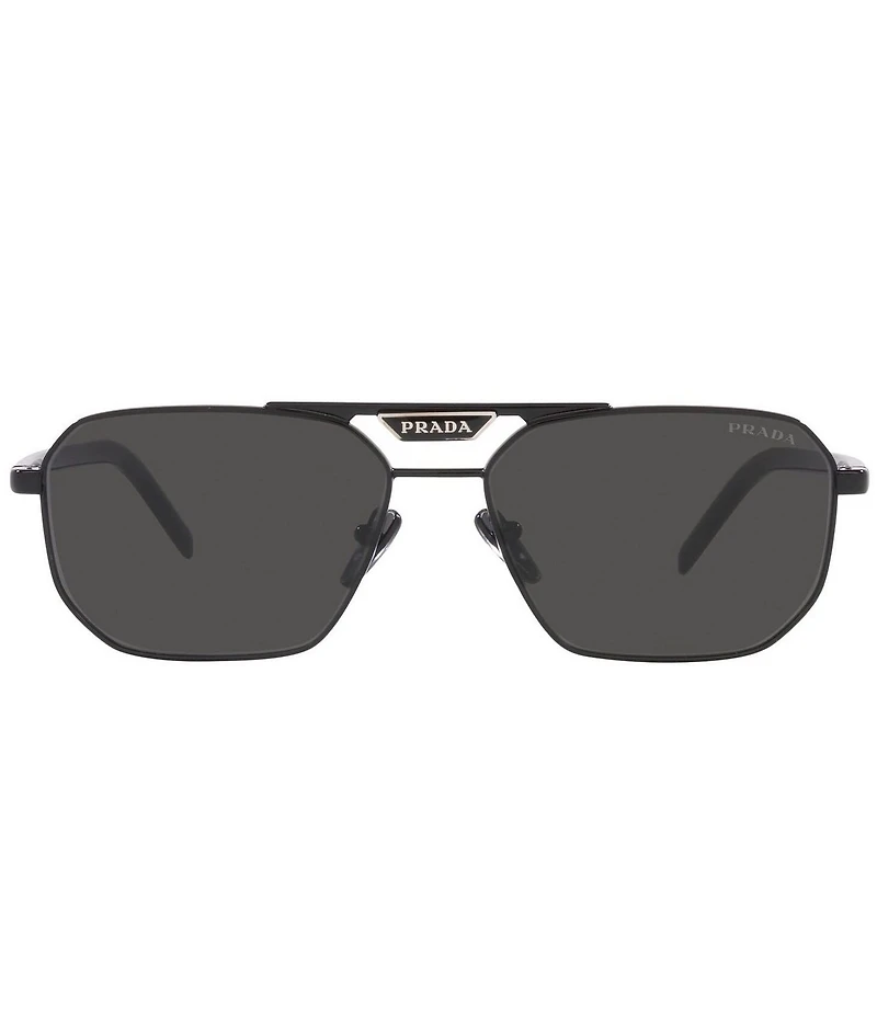 Prada Men's PR 58YS 57mm Rectangle Sunglasses