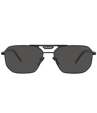 Prada Men's PR 58YS 57mm Rectangle Sunglasses