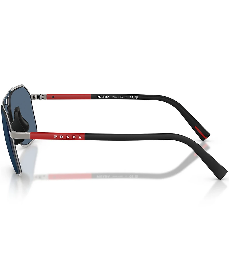 Prada Men's PR B51S 53mm Aviator Sunglasses