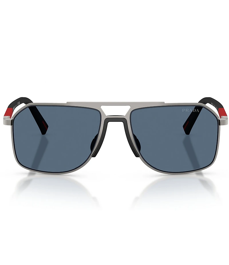 Prada Men's PR B51S 53mm Aviator Sunglasses
