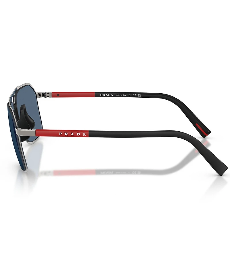 Prada Men's PR B51S 53mm Aviator Sunglasses