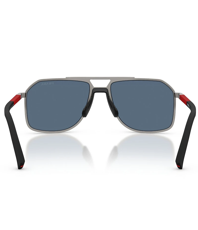 Prada Men's PR B51S 53mm Aviator Sunglasses