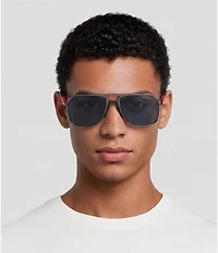 Prada Men's PR B51S 53mm Aviator Sunglasses