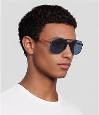 Prada Men's PR B51S 53mm Aviator Sunglasses