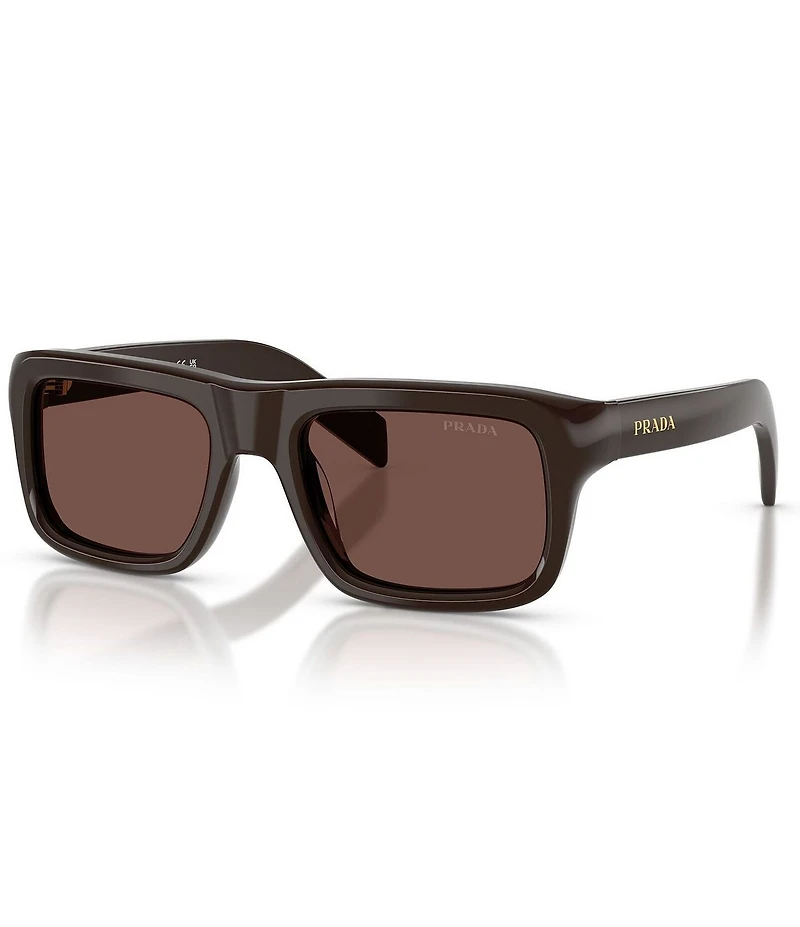 Prada Men's PR D11SF 56mm Rectangle Sunglasses