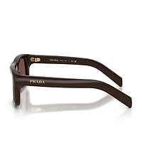 Prada Men's PR D11SF 56mm Rectangle Sunglasses