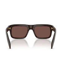 Prada Men's PR D11SF 56mm Rectangle Sunglasses