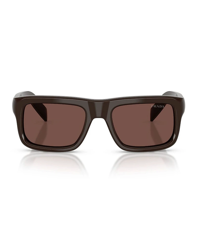 Prada Men's PR D11SF 56mm Rectangle Sunglasses
