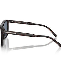Prada Men's PRA22S 58mm Havana Rectangle Sunglasses