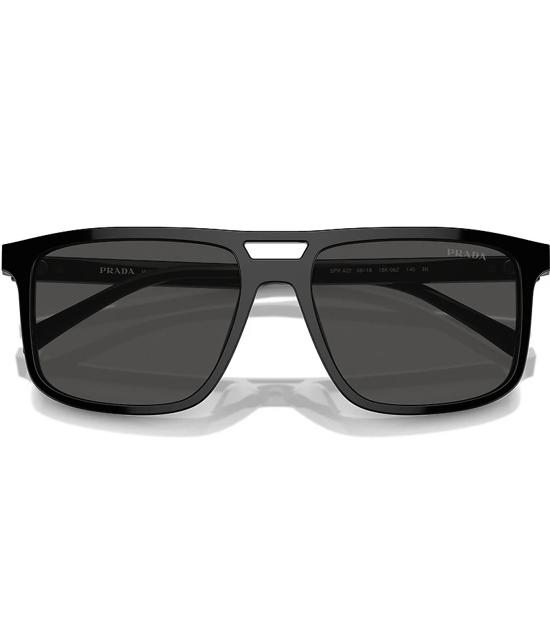 Prada Men's PRA22S 58mm Square Sunglasses