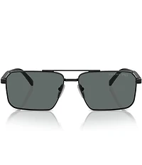 Prada Men's PRA57S 61mm Polarized Rectangle Sunglasses