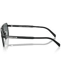Prada Men's PRA57S 61mm Polarized Rectangle Sunglasses