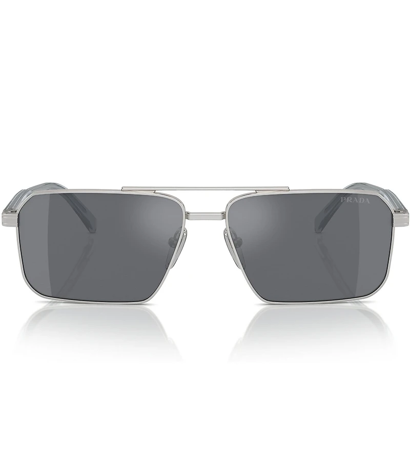 Prada Men's PRA57S 61mm Rectangle Sunglasses