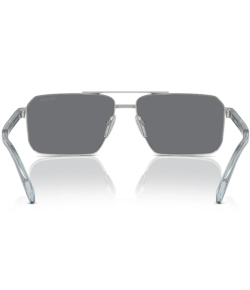 Prada Men's PRA57S 61mm Rectangle Sunglasses