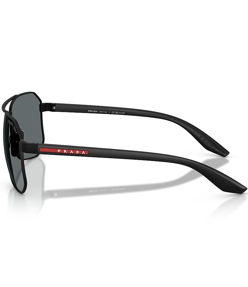 Prada Men's PS A53S 62mm Polarized Pilot Sunglasses