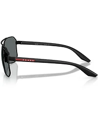Prada Men's PS A53S 62mm Polarized Pilot Sunglasses