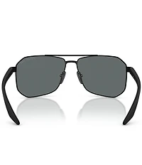 Prada Men's PS A53S 62mm Polarized Pilot Sunglasses