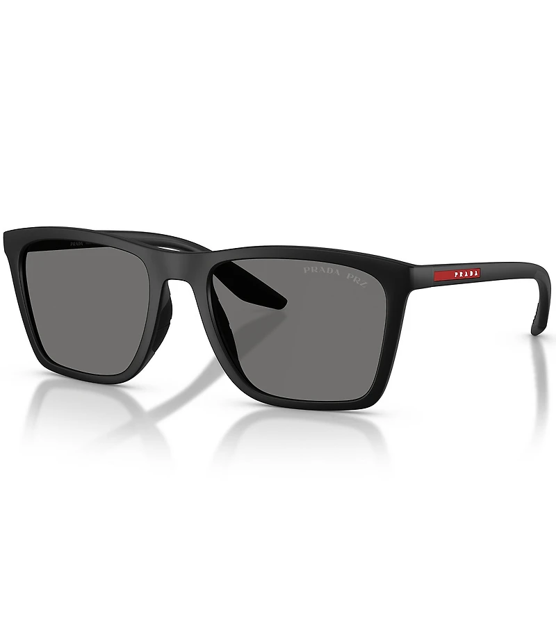 Prada Men's PSB08SF 56mm Square Polarized Sunglasses