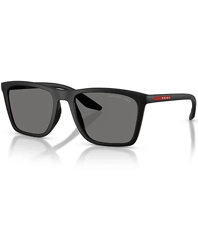 Prada Men's PSB08SF 56mm Square Polarized Sunglasses