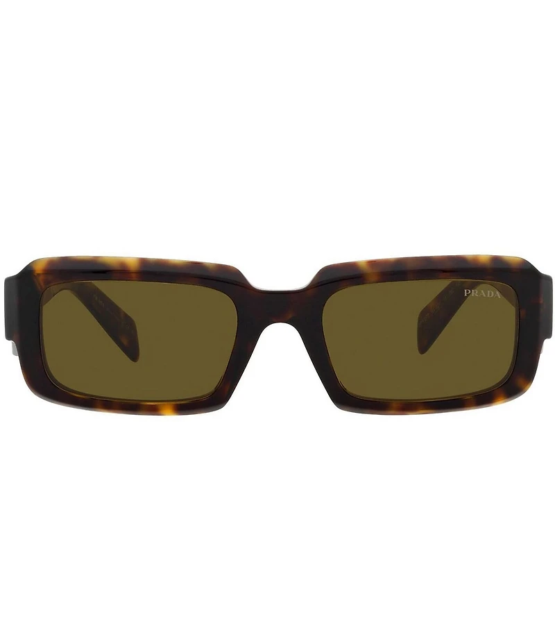 Prada Unisex PR 27ZS 54mm Tortoise Rectangle Sunglasses