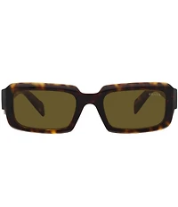 Prada Unisex PR 27ZS 54mm Tortoise Rectangle Sunglasses